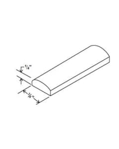 Navy Blue - Batten Moulding - 96"W x 3/4"H x 1/4"D
