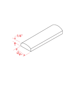 Batten Moulding - 96"W x 3/4"H x 1/4"D