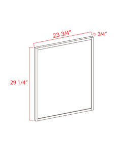 Base Decorative Door Panel - 23 1/2"W x 29"H