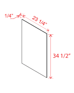 Base Skin Veneer Panel - 23 1/4"W x 34 1/2"H x 1/4"D