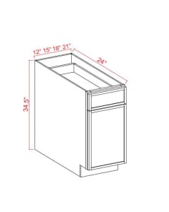 Base Waste Basket - 18" x 34 1/2 x 24