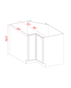 Easy Reach Base Cabinet - 33"W x 34-1/2"H - 1D