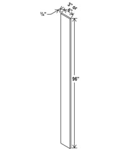 Shaker Gray - Tall Filler - 3"W X 96"H