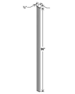 Shaker Gray - Fluted Tall Filler - 3"W X 96"H
