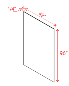 Finished Plywood Panel - 96"W x 42"H x 1/4"D