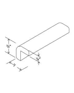 Shaker White - Outside Corner Moulding - 96"W X 3/4"H X 1/8"D