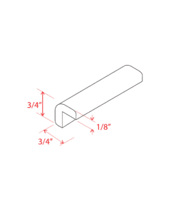 Outside Corner Moulding - 96'W x 3/4'H x 3/4"D