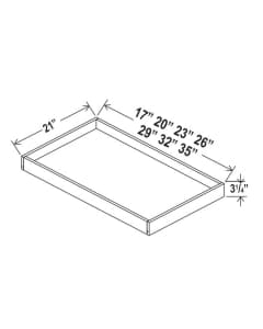 RS18 - Rollout Tray - 17"W X 21"D X 3-1/4"H