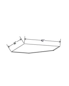 Navy Blue - Corner Sink Front Floor - 42"W x 42"H x 23-1/4"D - for use with DCSF42