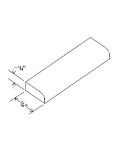 Shaker Gray - Scribe Moulding - 1/4"D X 3/4"H X 96"W