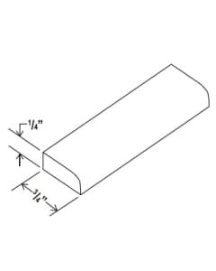 Floral White - Scribe Moulding - 96"W X 1/4"H X 5/8"D.