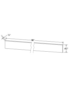 Shaker White - Toe Kick 8' Plywood - 1/4"D X 4 1/2"H X 96"W