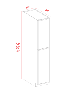 Wall Pantry - 18"W x 84"H x 24"D - 2D - 5S