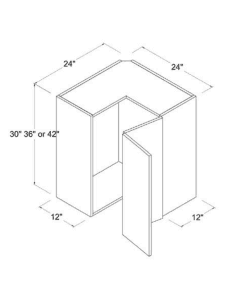 Matte Ivory - Wall Easy Reach - 24"W X 30"H X 12"D - 2 Doors - 2 Shelves